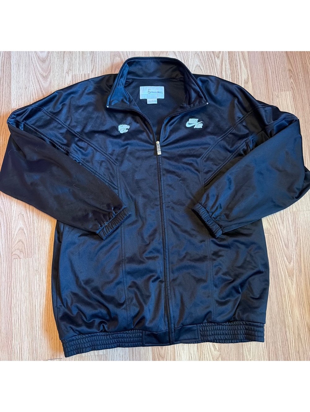 Vintage Y2K Kansas State Wildcats Nike Air Black Track Jacket XL